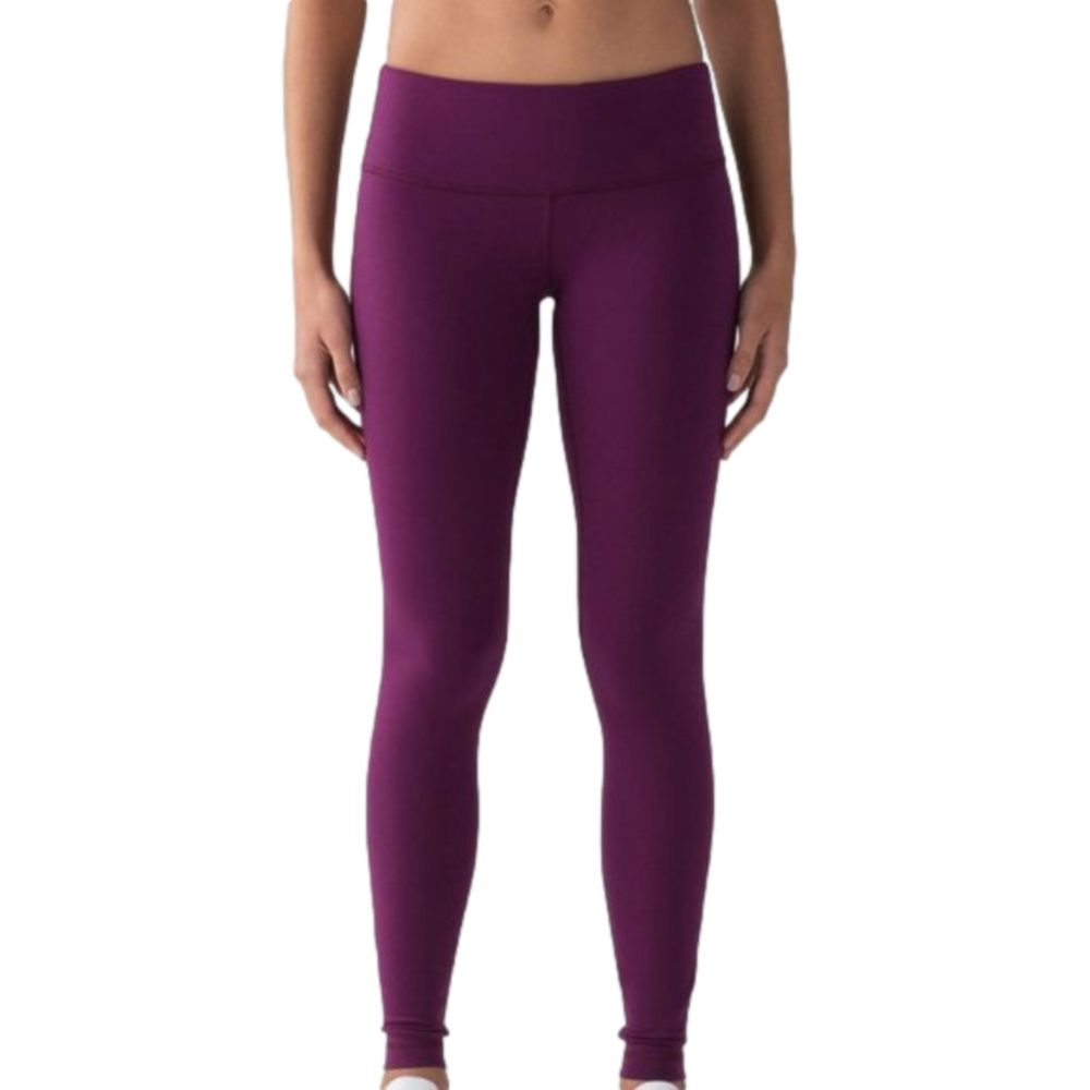 Lululemon Wunder Under Low-Rise Magenta Tights